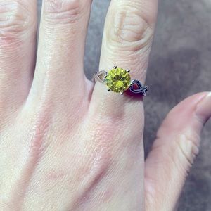 Yellow Topaz Ring